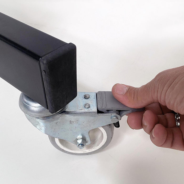 Feststellbare Rollen Kundenstopper A1 Straßenständer mobil