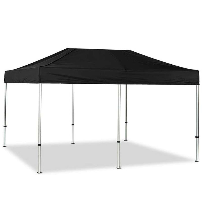 Gastro Zelt 3x6 m – faltbarer Pavillon mit schwarzem Polyester-Dach