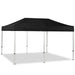 Gastro Zelt 3x6 m – faltbarer Pavillon mit schwarzem Polyester-Dach