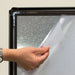 Antireflektierende APET-Frontplatte ohne Magnet für Klapprahmen schützt Werbeplakate vor Schmutz und Feuchtigkeit