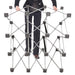 Gestell der gebogenen Pop-up Messewand 258 x 228 cm