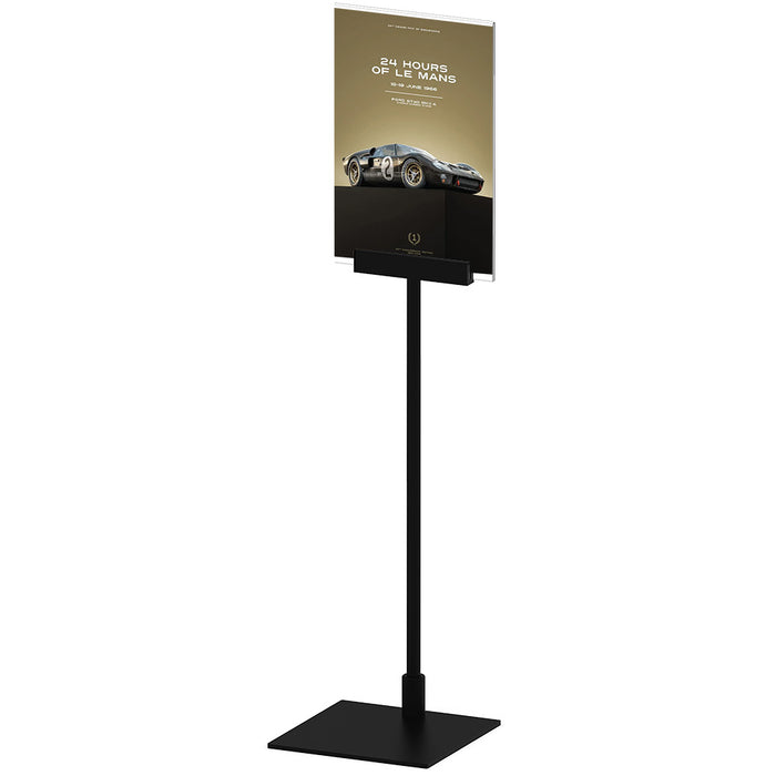 Preisaufsteller A5 hoch gerade schwarz 63 cm Tischaufsteller Metall