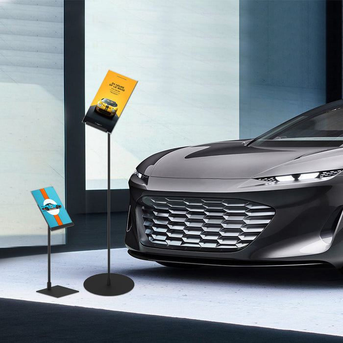 Preisaufsteller A5 geneigt fuer Verkaufsflaeche Theke und Tisch