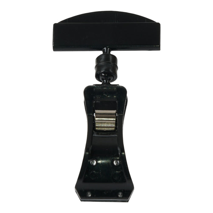 Preisschild-Clip mittel schwarz mit Kugelgelenk, Preisschildhalter zum Klemmen