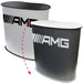 Promotiontheke Panelcounter Curved Oval mit großem Druckpanel für Branding
