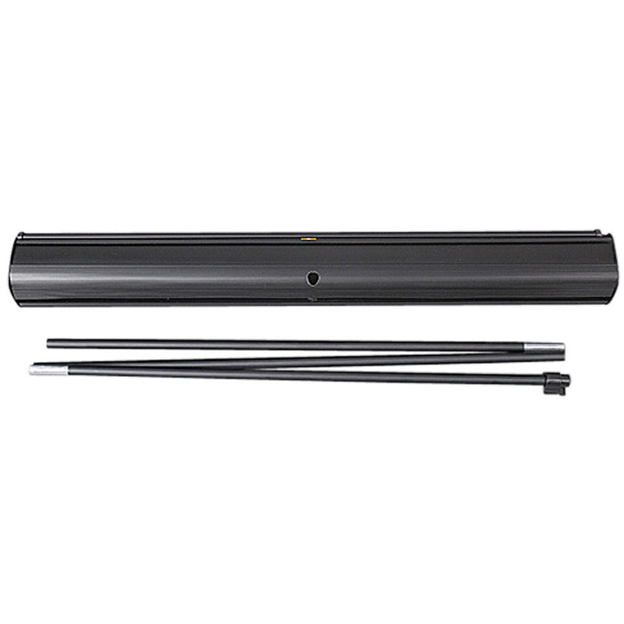 Kassette und faltbare Stange des Roll-Ups Black