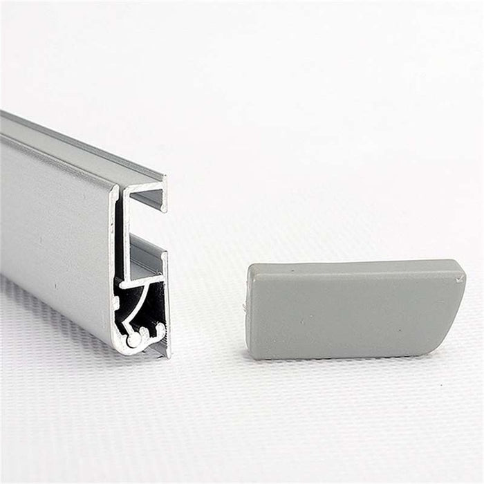 Klemmprofil mit Endkappe des Roll-Ups Premium