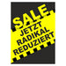 Sale Plakat DIN A1 – Jetzt radikal reduziert, gelb-schwarz, Hochformat