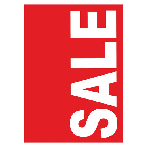 Sale Plakat DIN A1 – großer SALE-Schriftzug weiß auf rot, Hochformat