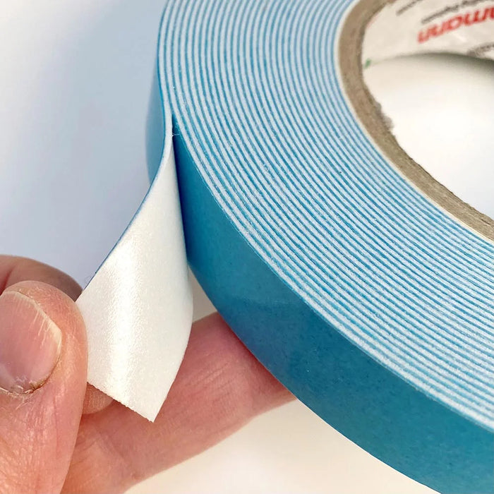 Weißes doppelseitiges Schaumstoff-Klebeband 19 mm für Schilder, Werbetechnik und Wandbefestigung