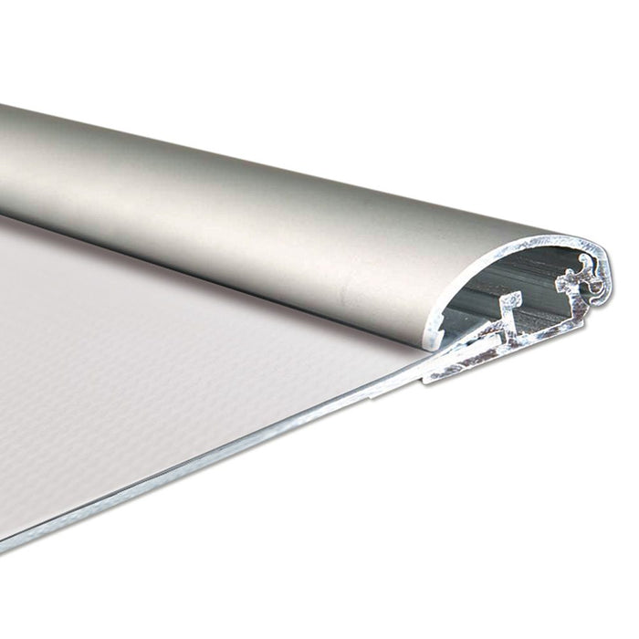 Security-Posterrahmen 25 mm mit Diebstahlschutz – Aluminiumprofil im Querschnitt
