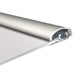 Security-Posterrahmen 25 mm mit Diebstahlschutz – Aluminiumprofil im Querschnitt
