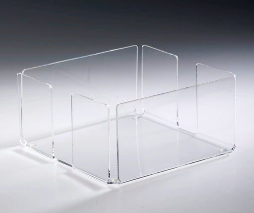 Acryl-Serviettenspender in transparenter Ausführung