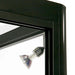 LED-Spot in der Show-Vitrine Duo Tisch in Schwarz, Detailansicht