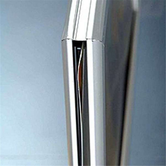 Slide-in-Rahmen doppelseitig im Querformat zum Abhängen – Aluminiumprofil im Querschnitt
