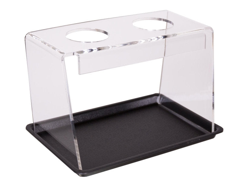 Spitztütenhalter aus Acryl mit zwei Öffnungen für Pommes und Snacks