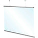 Hängender Spuckschutz 120 x 70 cm (Hygieneschirm) aus PET mit Aluminium-Profilen