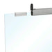 Aluminium-Profil mit Endkappe und Aufhängung am hängenden Spuckschutz