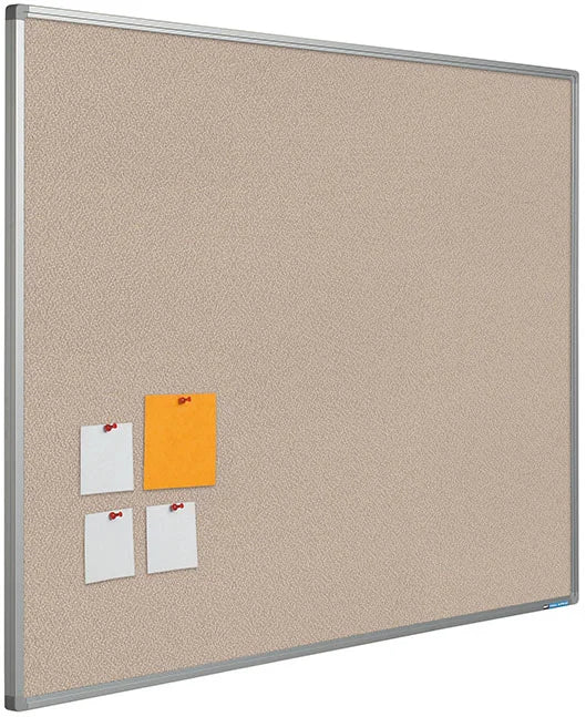 Stoff Pinnwand mit Aluminiumrahmen als Notizwand für Büro und Organisation