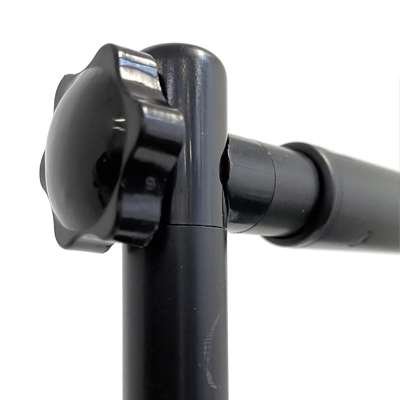 Fixierungssystem der Teleskop Bannerwand zur sicheren Bannerhalterung