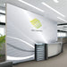 Großformatige doppelseitige Textilmessewand Ocean Frame mit Aluminiumrahmen für Messen und Events