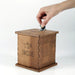 Tipbox & Spendenbox aus Holz – abschließbar, robust, dunkelbraun