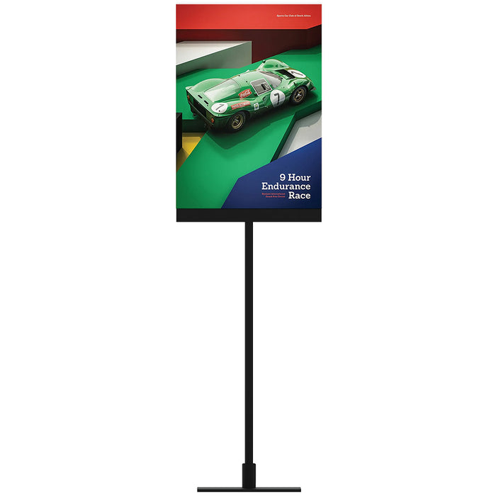 Preisaufsteller A4 hoch gerade schwarz 72 cm Tischaufsteller Metall
