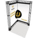 Traversen Eckbanner Messe Display Crown Truss System mit zwei Bannerflächen im Eckformat