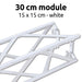 Weißes Crown Truss 15 Traversen Modul 30 cm für Messebau und Messestand Systeme