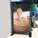 Traversensystem Messewand Bannerrahmen schwarz einseitiges Display System