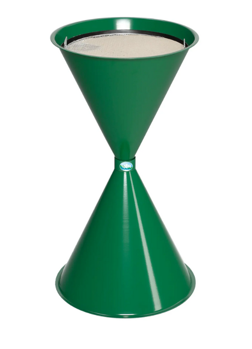 Standascher Classic mit Sandfüllung in der Farbe Grün für überdachte Außenbereiche und Innenbereiche