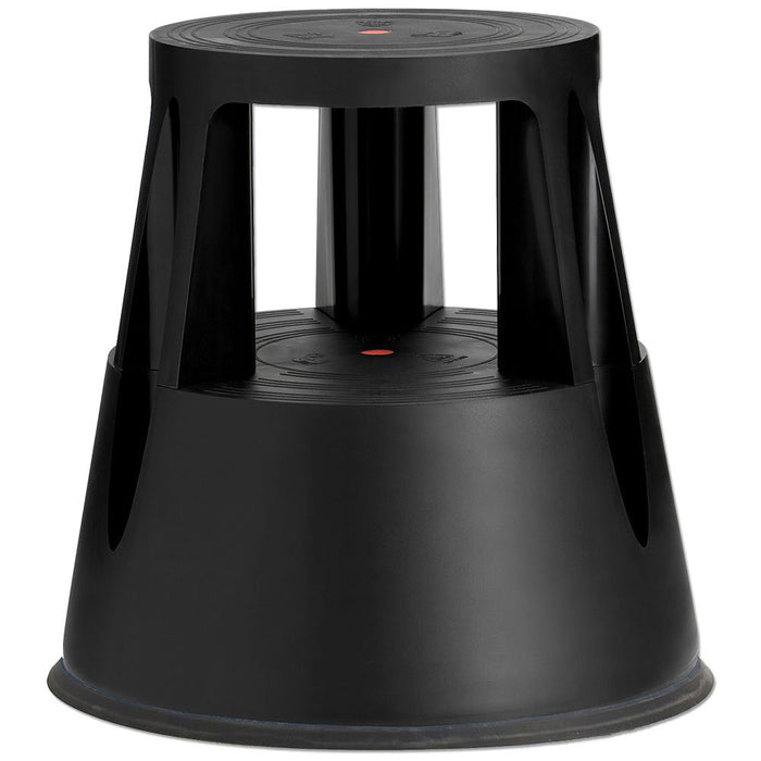 Tritthocker Lift als Rollhocker in Schwarz
