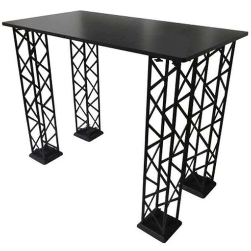 Truss Counter Rechteck 125x65 cm schwarze Messetheke aus Truss 15 System