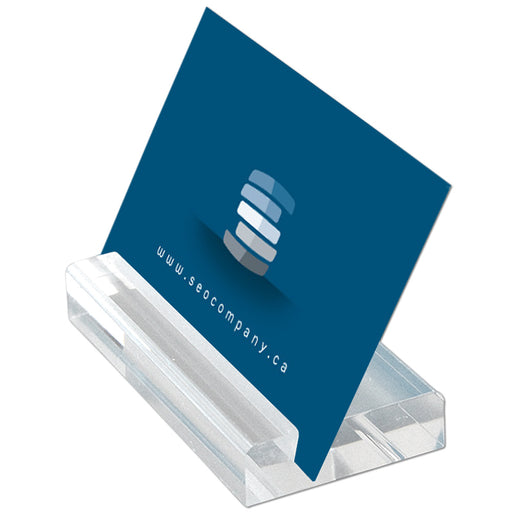 Transparenter Visitenkartenhalter Block aus Acryl für eine einzelne Visitenkarte