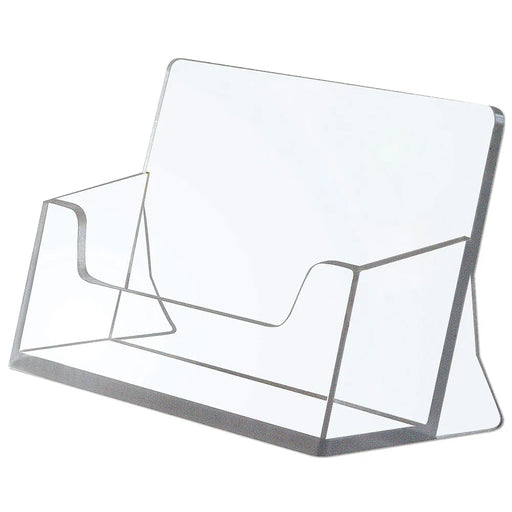 Transparenter horizontaler Visitenkartenhalter aus Acryl für Standard-Visitenkarten
