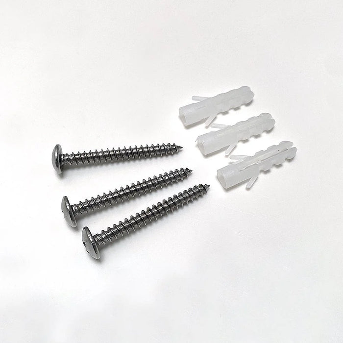 Wetterfester Outdoor-Wandascher aus Stahl - Montageset