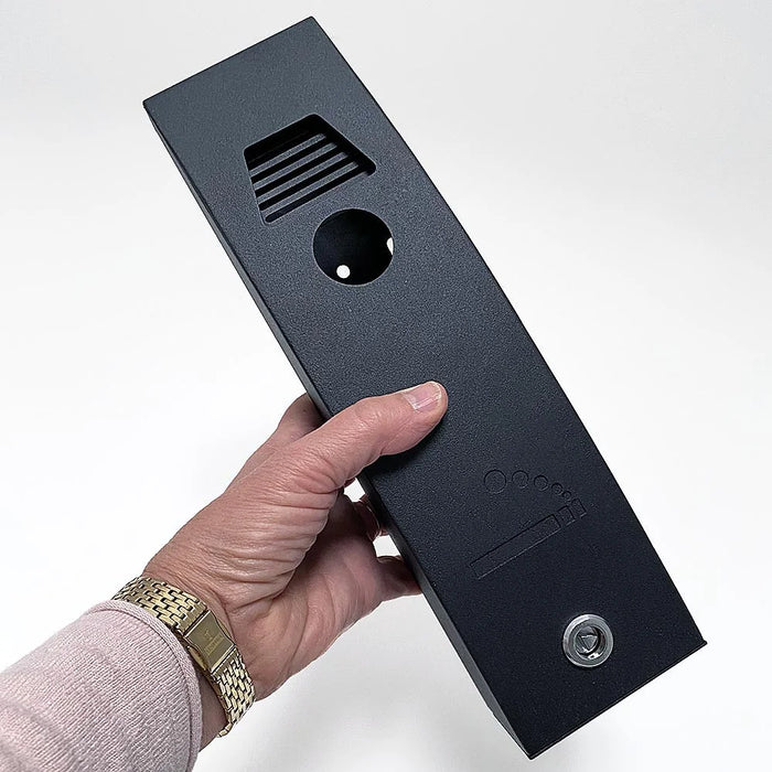 Design-Wandascher Mini Curved für kleine Raucherzonen