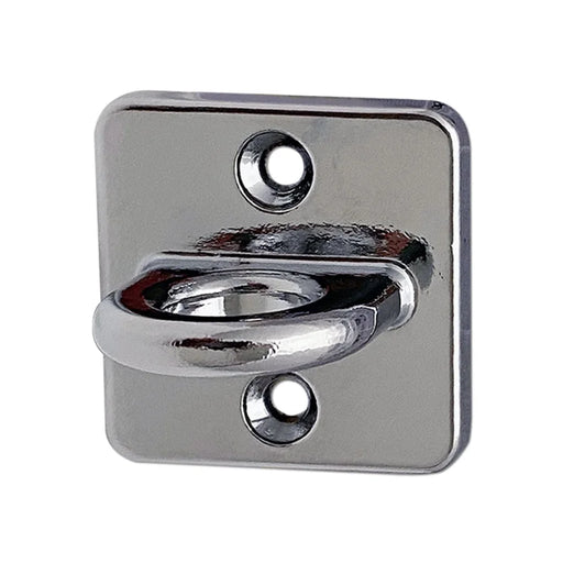 Wandmontierter Seilhalter für Absperrsysteme aus Stahl in Silber
