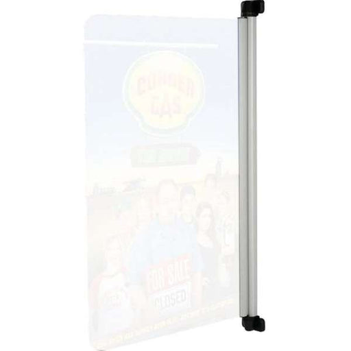 Wandschild Außenbereich 120 cm mit Aluminium-Wandhalterung für Werbeschilder und Fassadenschilder