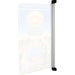 Wandschild Außenbereich 120 cm mit Aluminium-Wandhalterung für Werbeschilder und Fassadenschilder