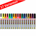 Wasserfester ZIG Posterman Plakatmarker mit 6-mm-Keilspitze in 17 Farben für Preise, Schilder und Werbeplakate