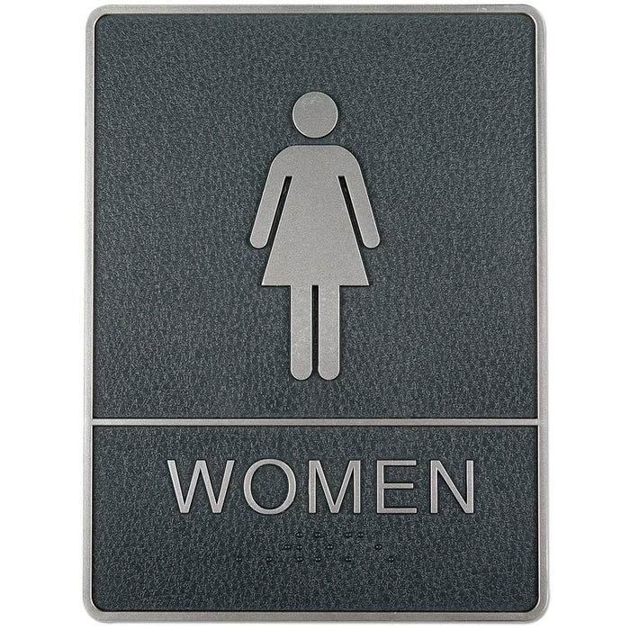 WC-Schild für Herren mit Braille-Schrift und fühlbarem Piktogramm