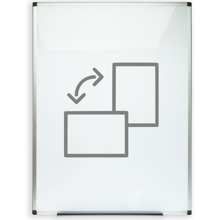 Whiteboard Budget im Hochformat für Büro und Schulungsräume