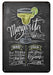 Margarita Cocktail Rezept Deko-Wandschild für Café, Bar, Restaurant