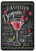 Rasperry Daiquiri Cocktail Rezept Deko-Wandschild für Café, Bar, Restaurant
