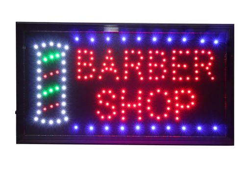 LED-Schild "Barber Shop"