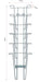 Wand-Prospekthalter - aus Draht - 6 x A4