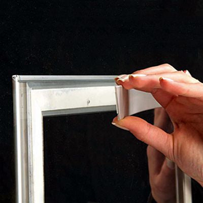 Alu Klapprahmen - beidseitig für Schaufenster oder Glastüren 