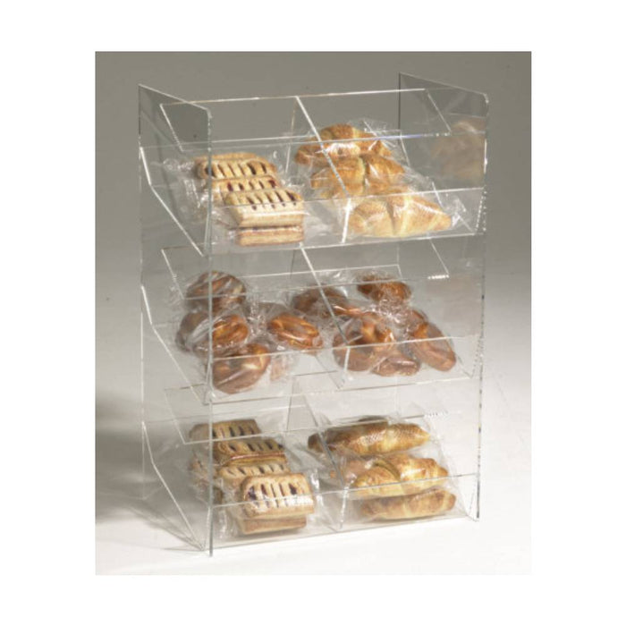 Transparentes Acryl-Display für Snacks und Sandwiches