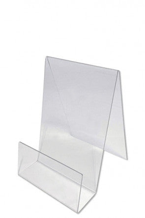 Acryl-Display für_Bücher, Magazine und Zeitschriften-Frontansicht-leer-A5-Vertikal